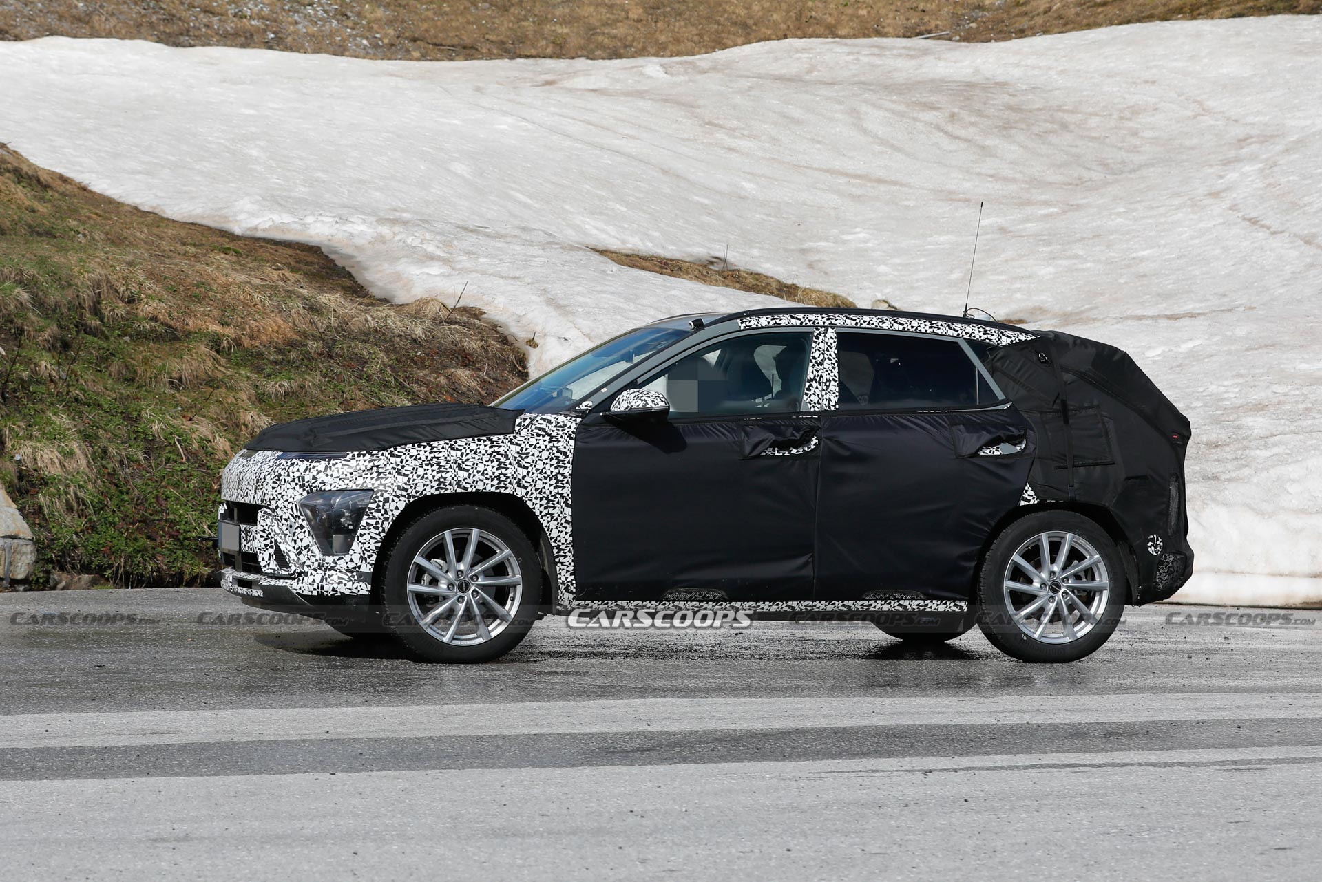 2024 Hyundai Kona Peels Off Some Disguise To Reveal Full-Width Light Bar