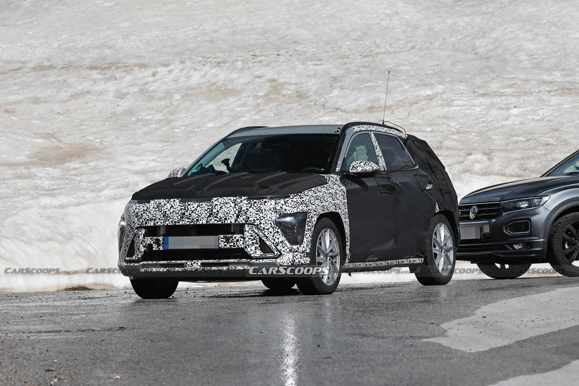 2024 Hyundai Kona Peels Off Some Disguise To Reveal Full-Width Light Bar