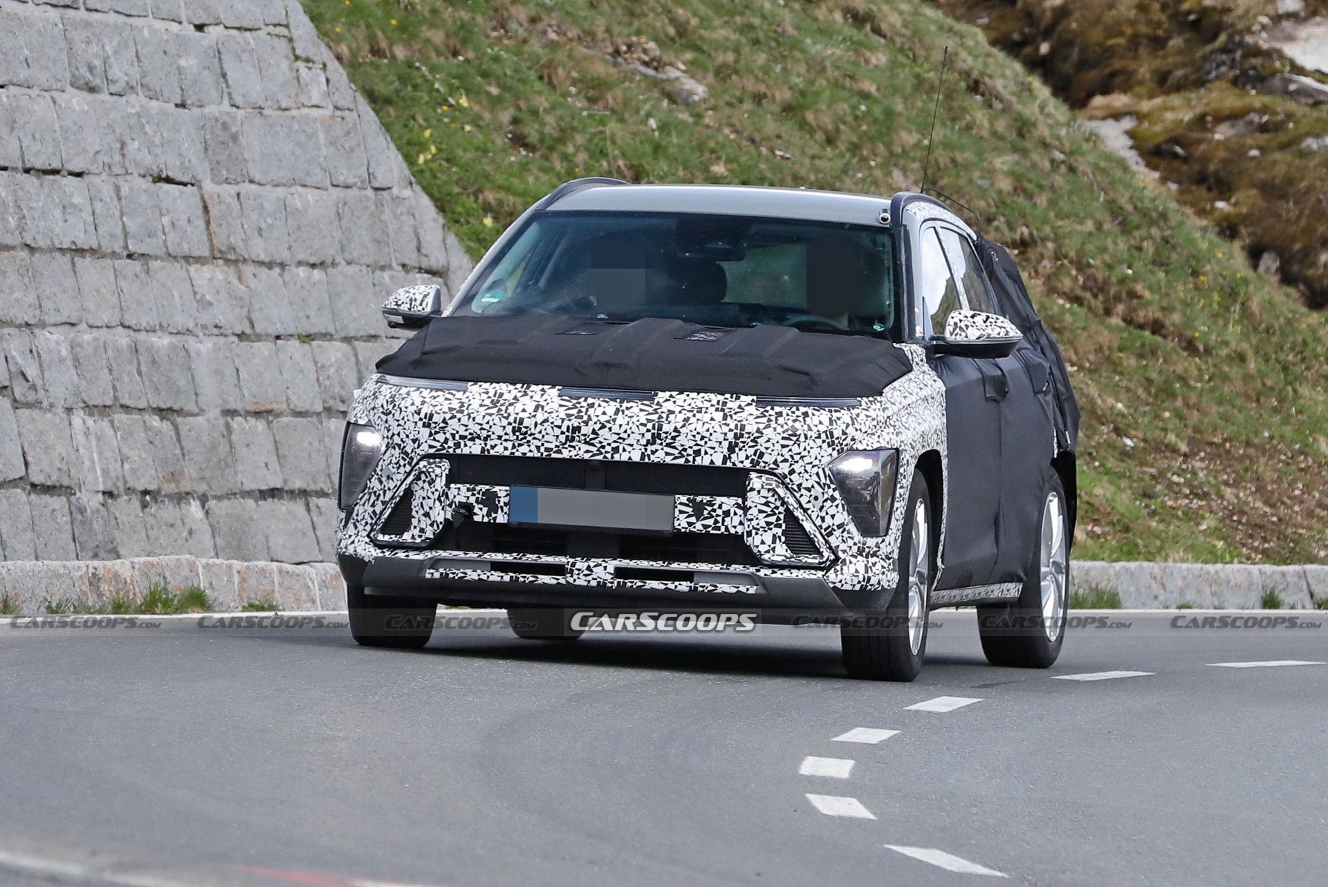 2024 Hyundai Kona Peels Off Some Disguise To Reveal Full-Width Light Bar