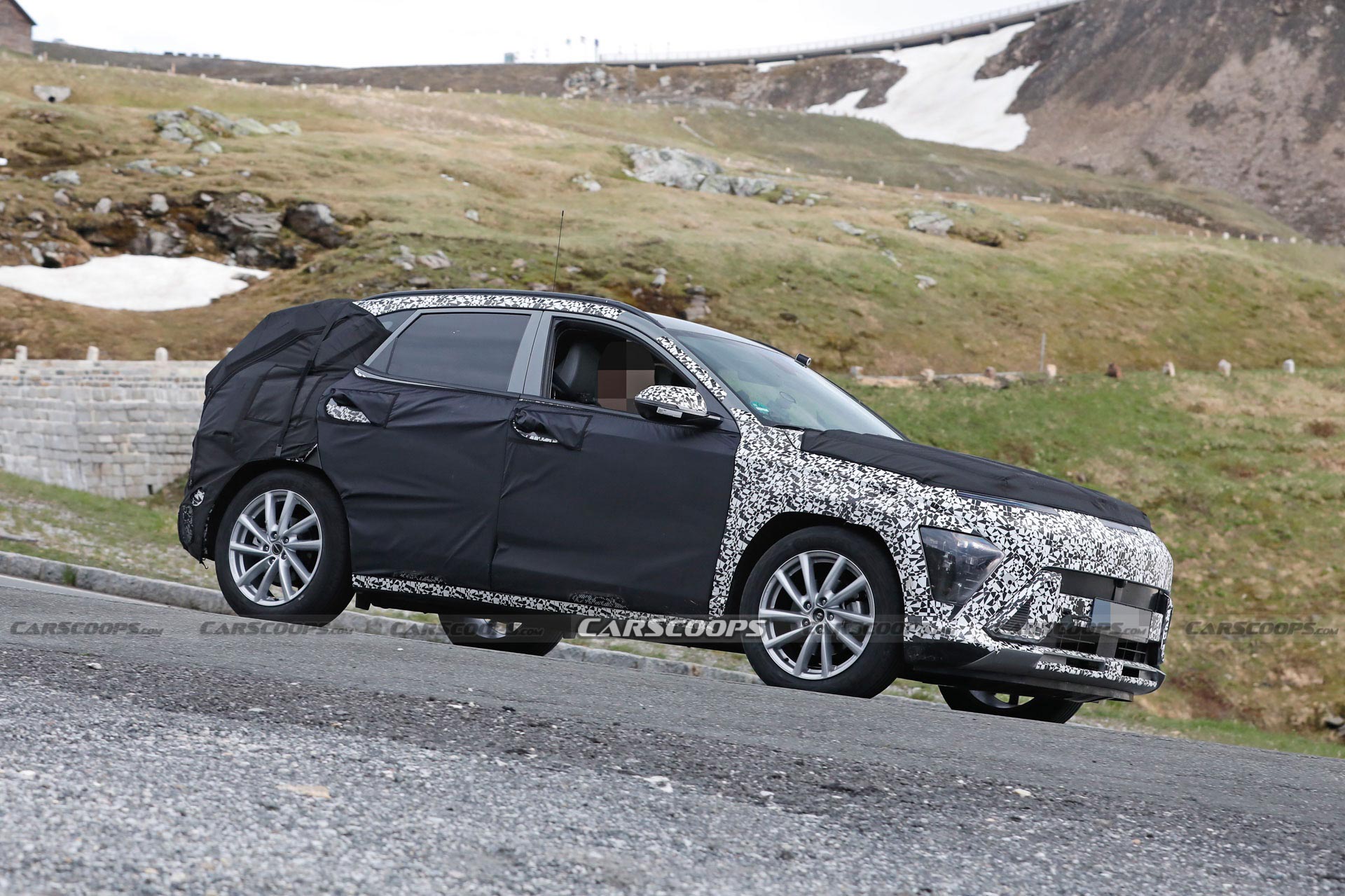 2024 Hyundai Kona Peels Off Some Disguise To Reveal Full-Width Light Bar