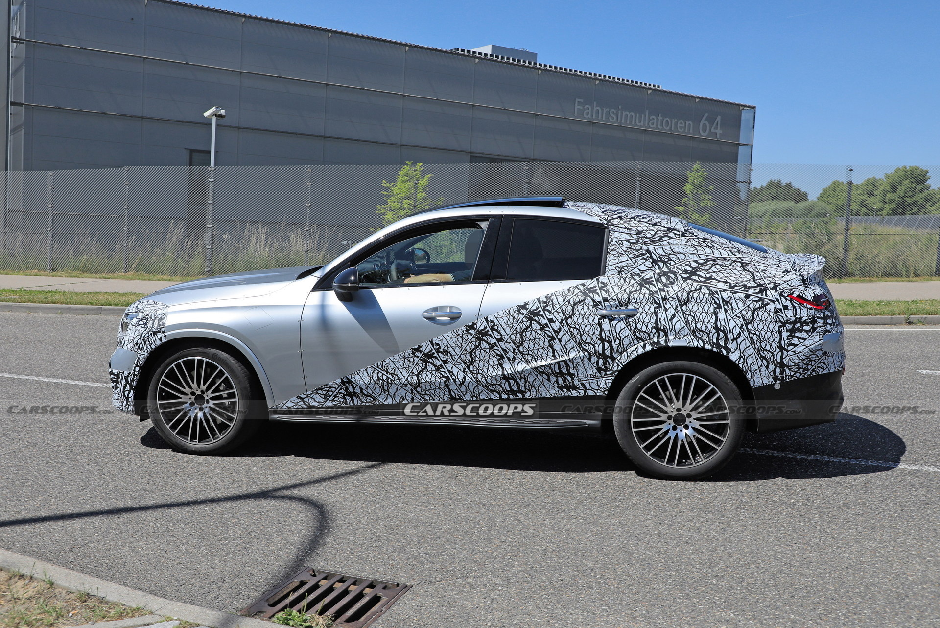 Style-Driven 2024 Mercedes-Benz GLC Coupe Spied Flaunting Its Sloping Roofline