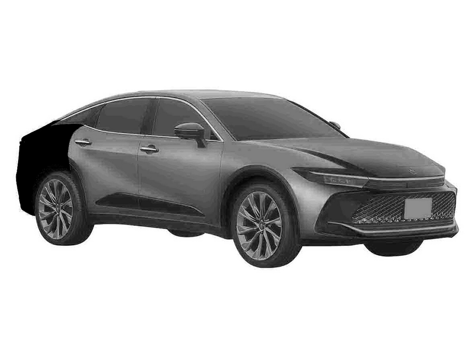 2023 Toyota Crown Patent Images Reveal High-Rise Sedan Form, Coming To The U.S. This Fall