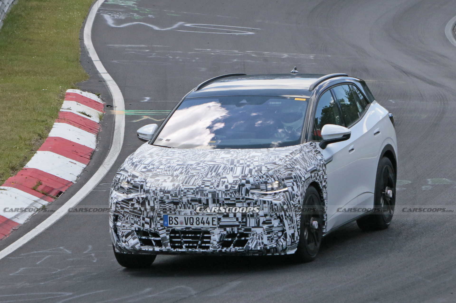 Cupra Tavascan Electric SUV Mule Caught Testing At The Nurburgring
