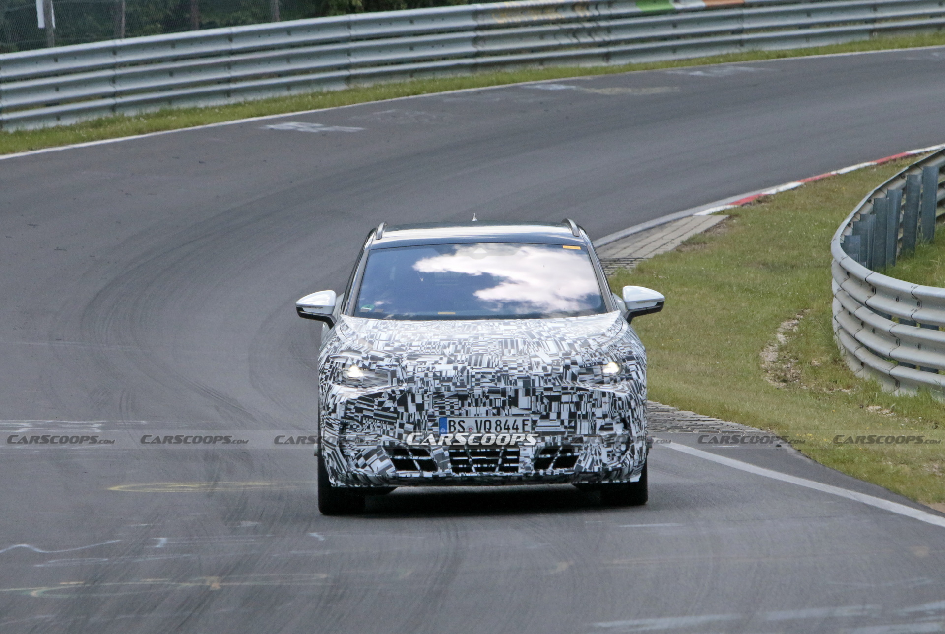 Cupra Tavascan Electric SUV Mule Caught Testing At The Nurburgring