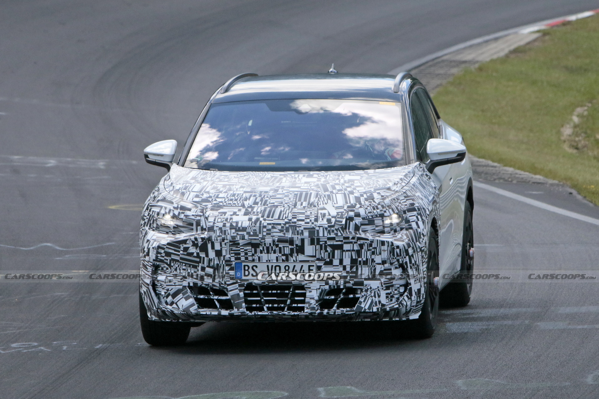 Cupra Tavascan Electric SUV Mule Caught Testing At The Nurburgring
