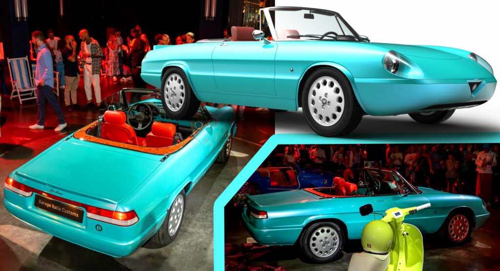  Garage Italia’s New Restomod Alfa Romeo Spider Duetto Hybrid Has An F1-Style KERS System
