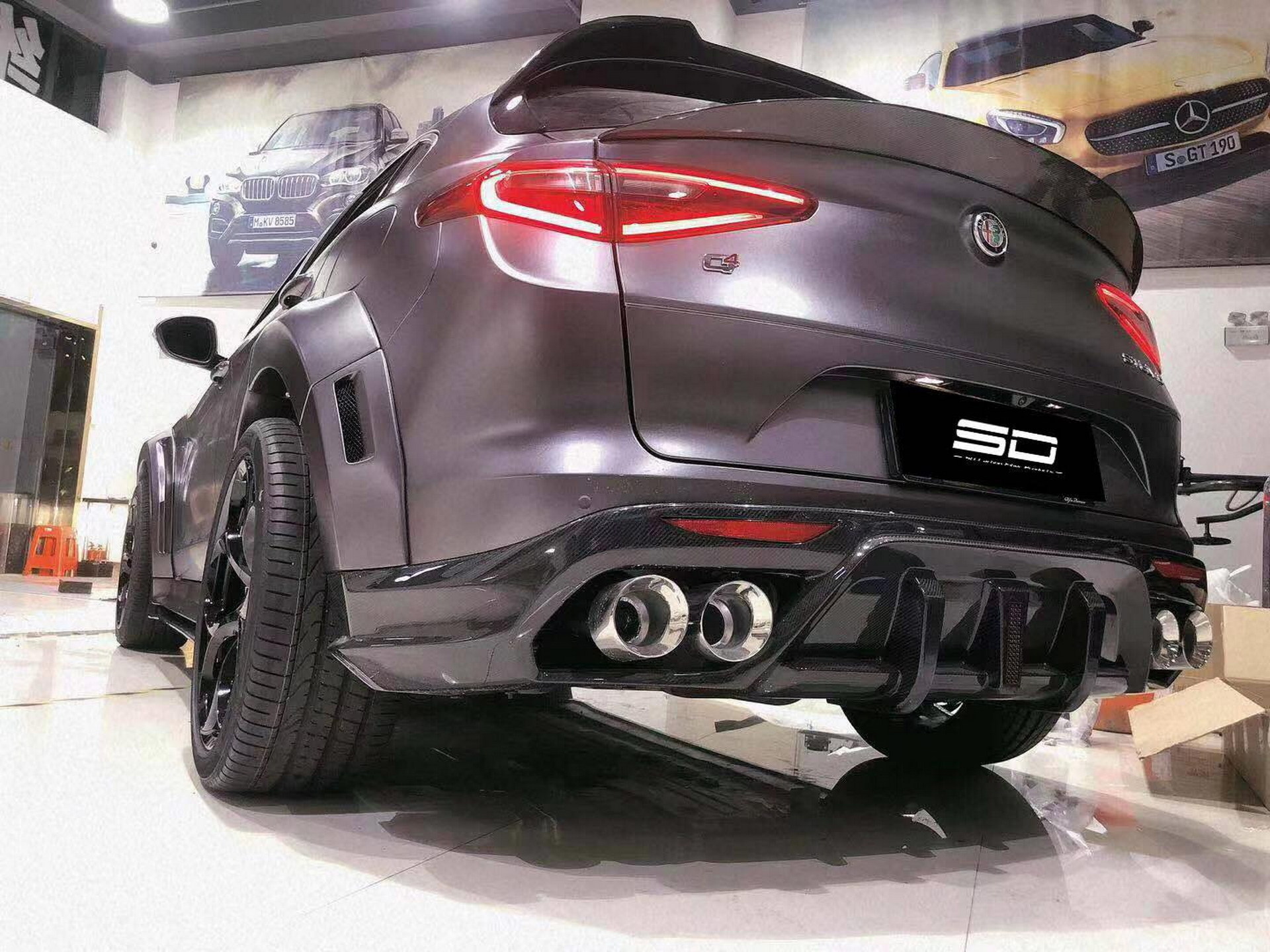 Alfa Romeo Stelvio Goes All Fast & Furious With A Wide Bodykit