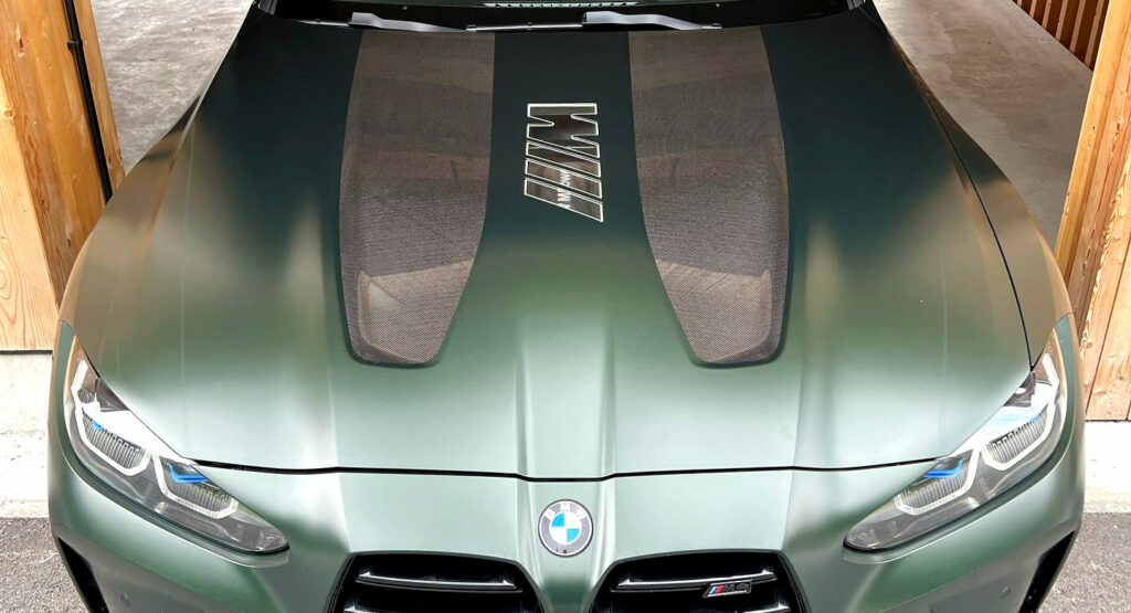 Former BMW M Boss Shows Off M4 With M-Shaped See-Through Hood