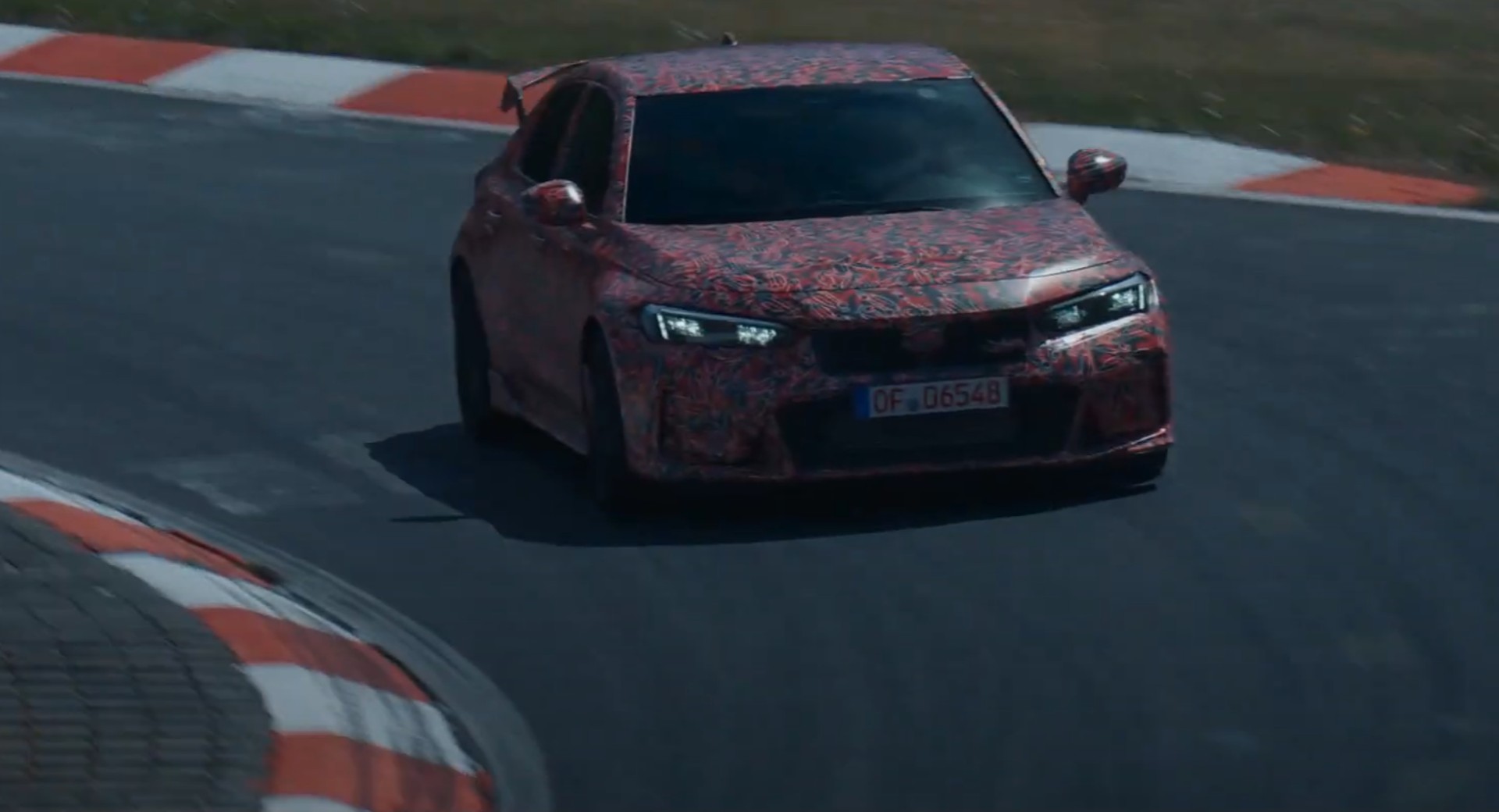 Watch The 2023 Honda Civic Type R Going Flat Out At The Nürburgring