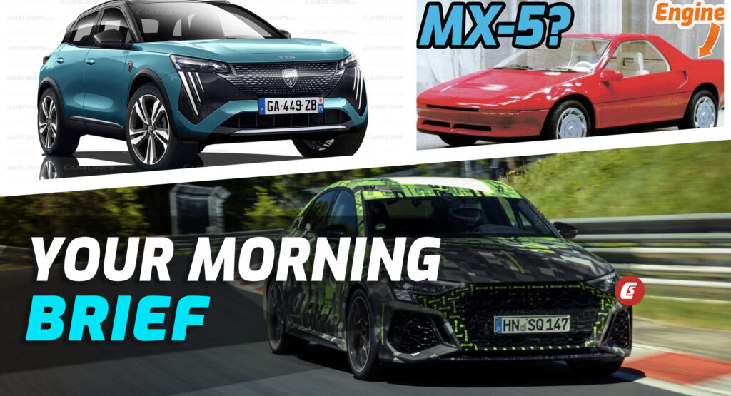 2022 Audi RS3 Q&A, 2023 Peugeot 3008 Rendered, And Design Icon Alternatives: Your Morning Brief