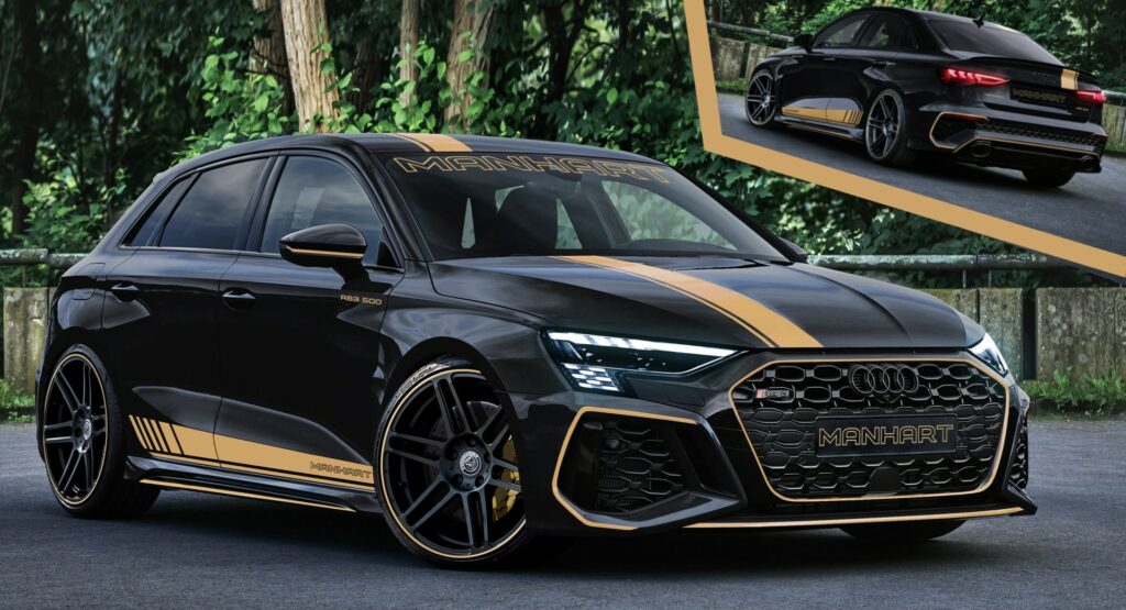  Manhart Previews Tuned Audi RS3 Sportback And Sedan With 493 HP