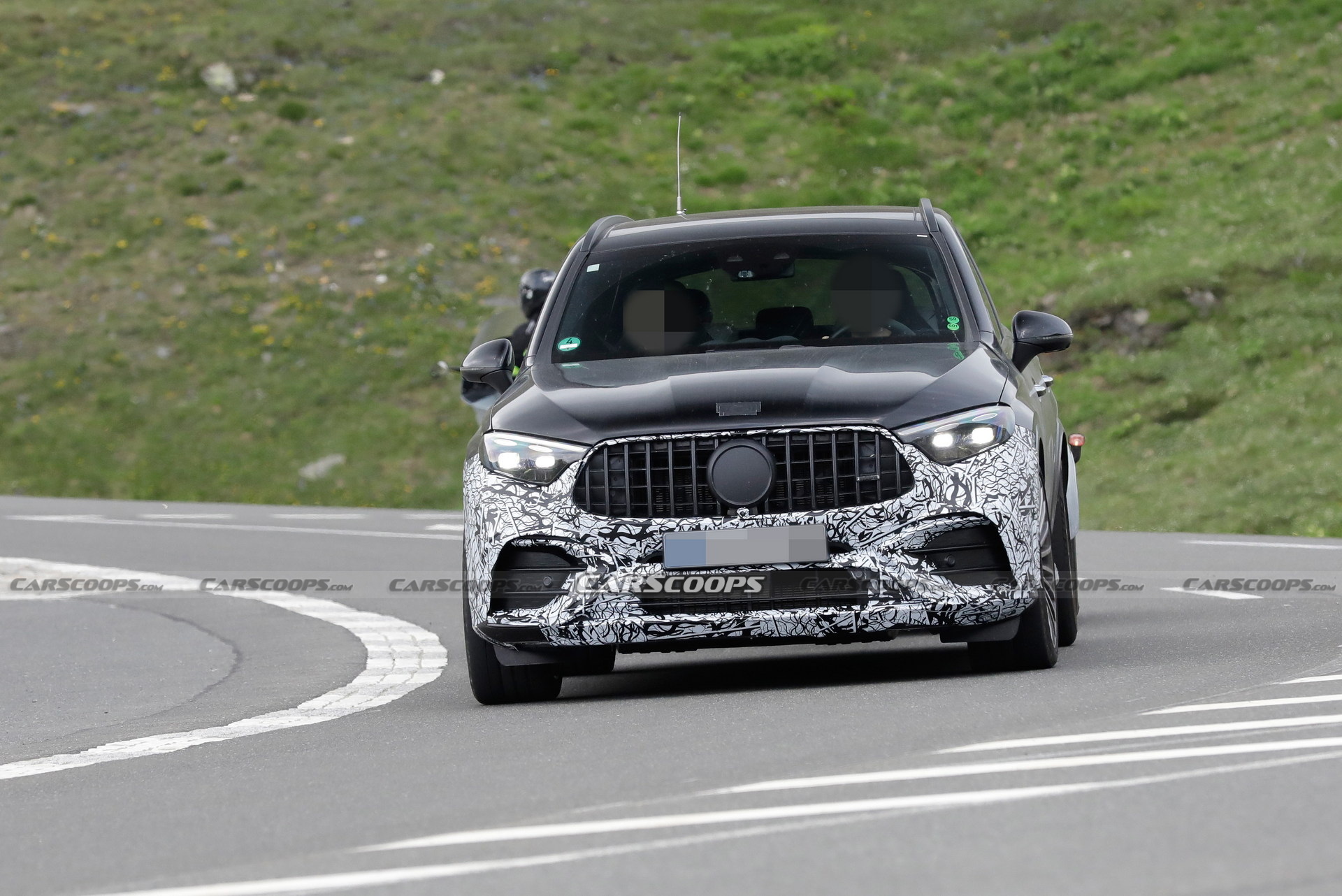 Mercedes-AMG GLC 63 Drops Most Of Its Camouflage, Shows Interior