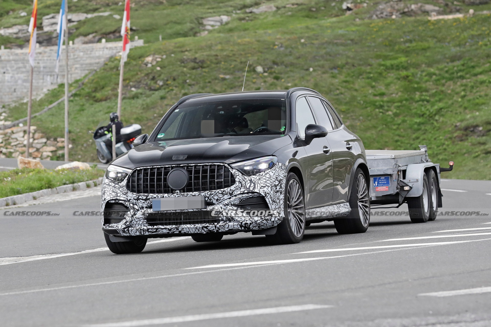 Mercedes-AMG GLC 63 Drops Most Of Its Camouflage, Shows Interior