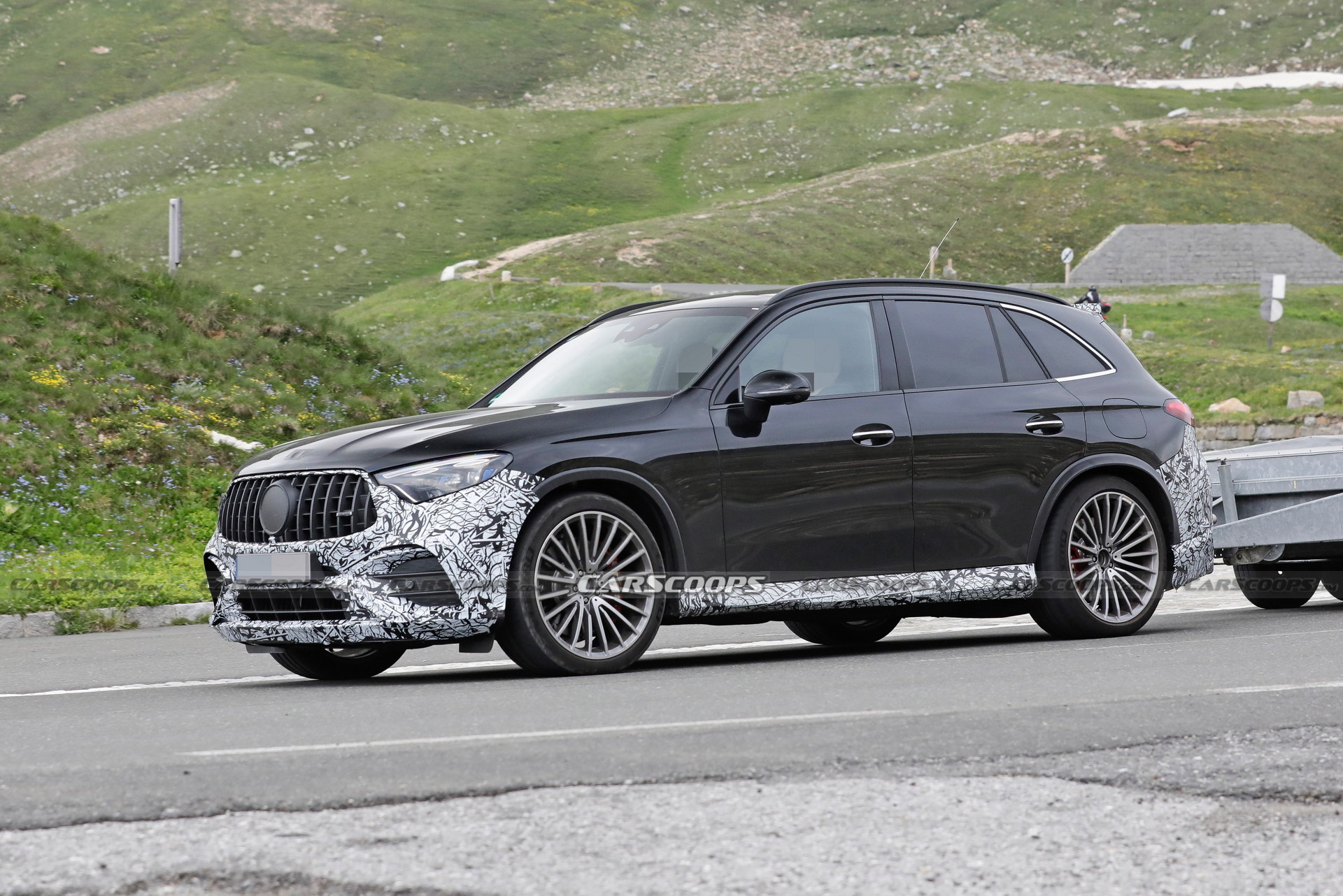 Mercedes-AMG GLC 63 Drops Most Of Its Camouflage, Shows Interior