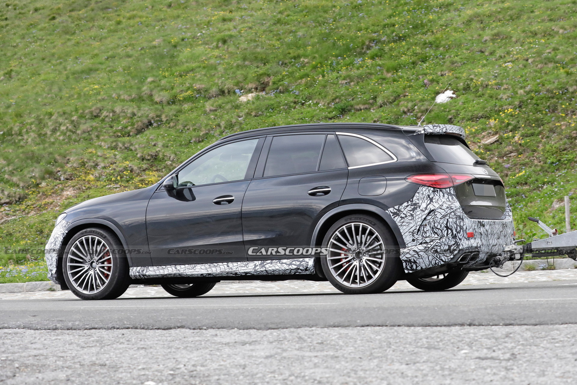 Mercedes-AMG GLC 63 Drops Most Of Its Camouflage, Shows Interior