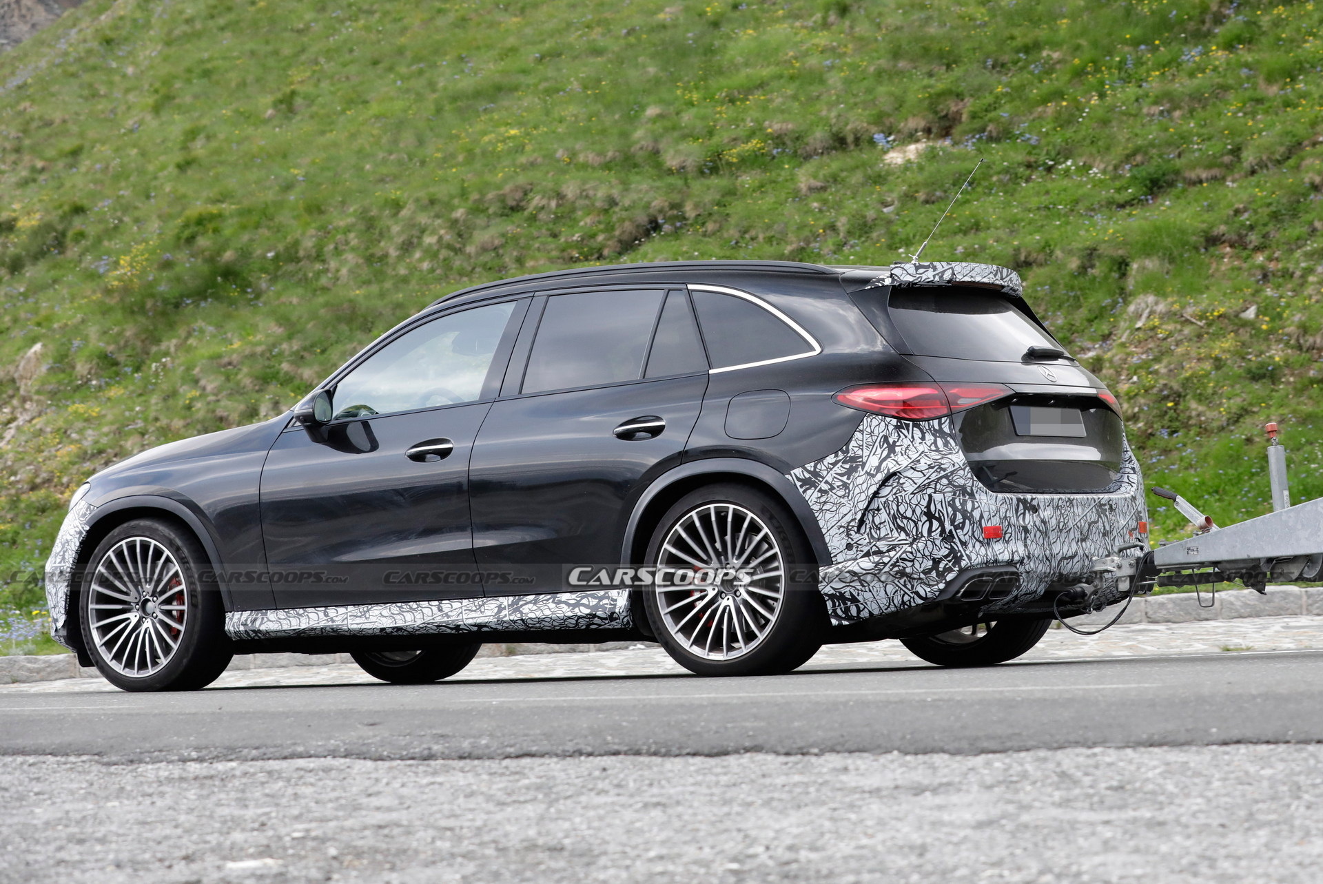 Mercedes-AMG GLC 63 Drops Most Of Its Camouflage, Shows Interior