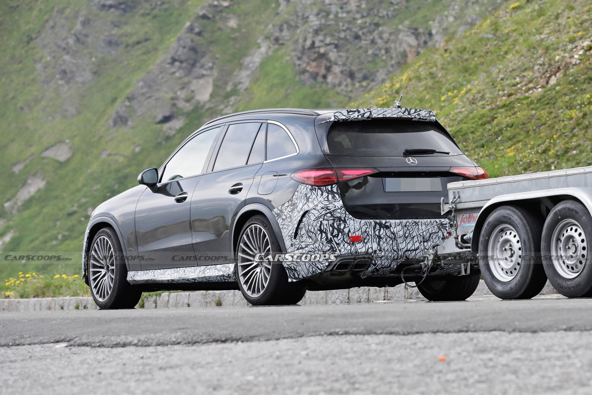 Mercedes-AMG GLC 63 Drops Most Of Its Camouflage, Shows Interior