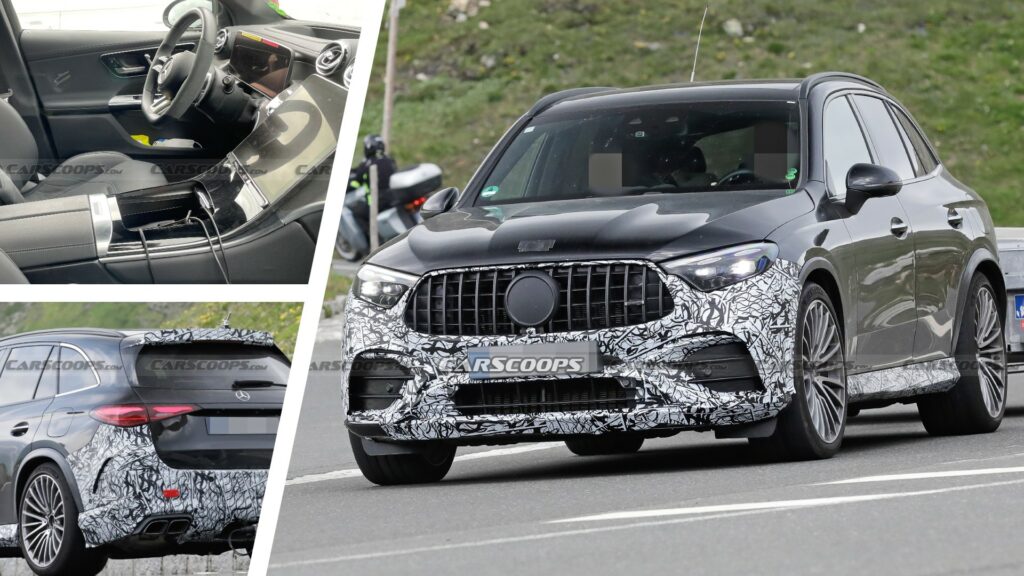  Mercedes-AMG GLC 63 Drops Most Of Its Camouflage, Shows Interior