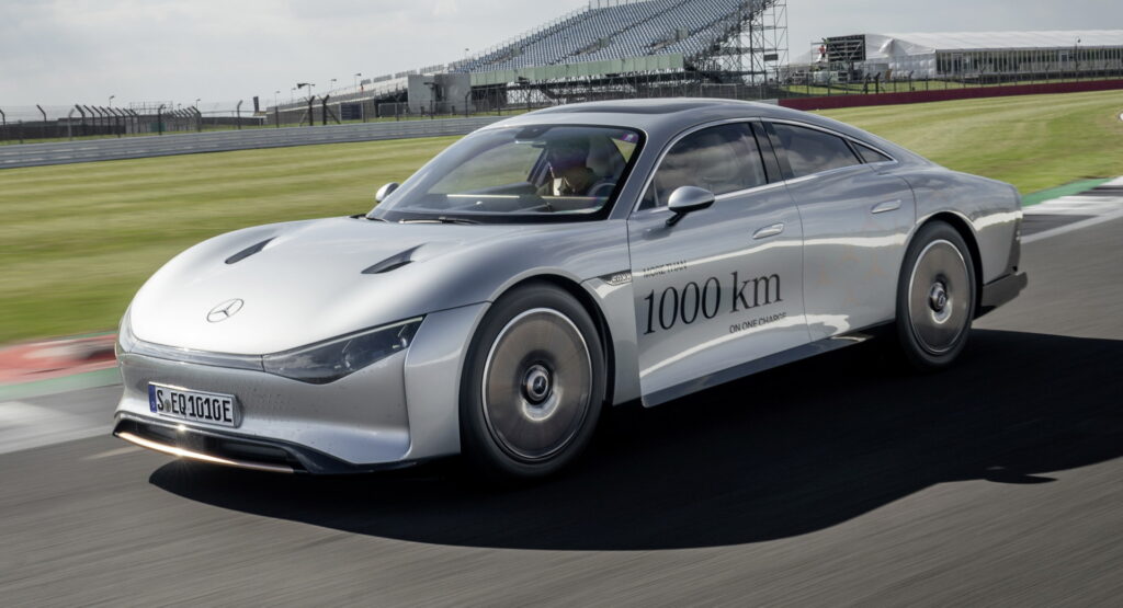  Mercedes-Benz Vision EQXX Smashes Own Record, Travels 747 Miles On A Single Charge From Germany To The UK