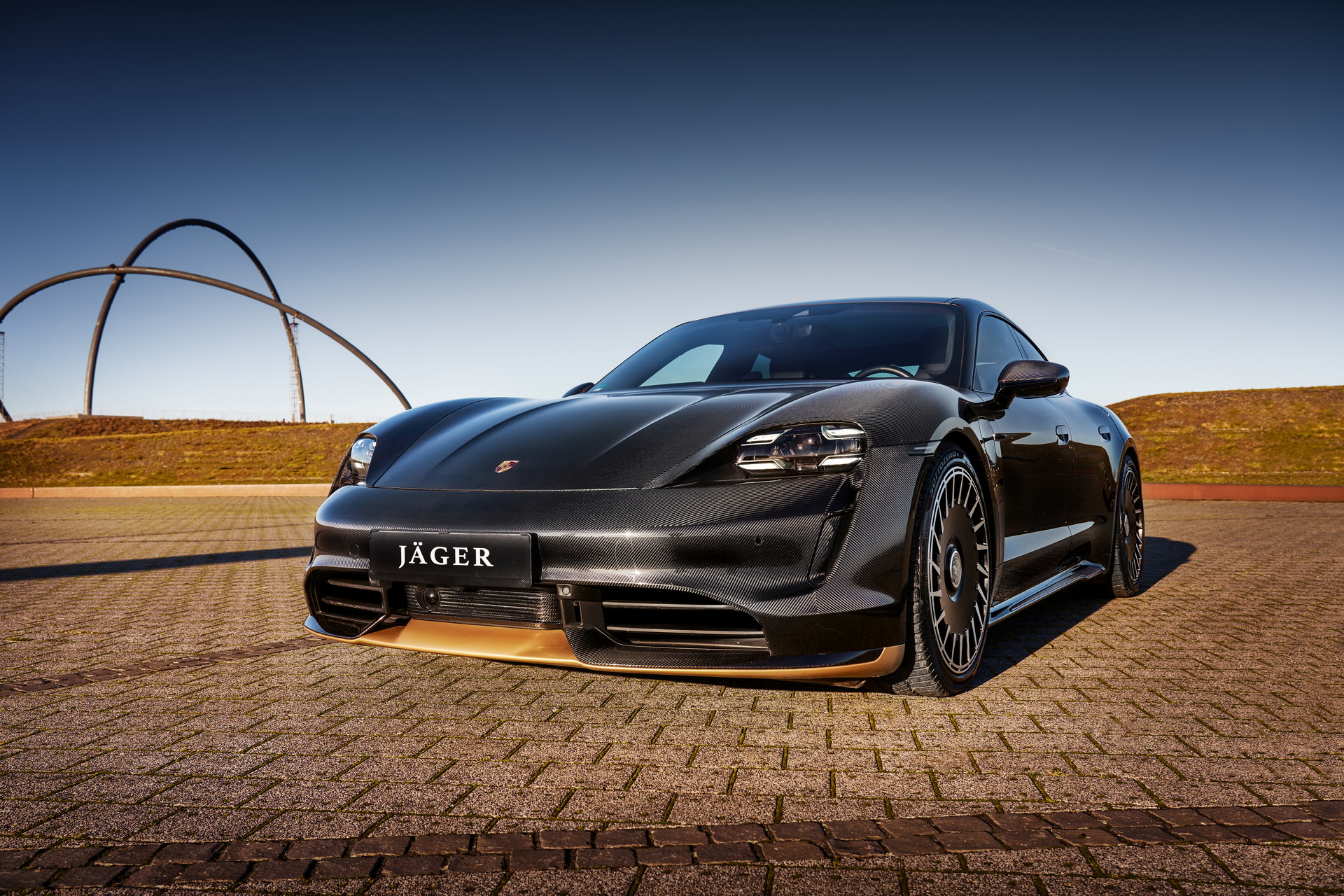 Porsche Taycan by JÄGER Gets Lighter Carbon Body Panels And Fancy Wheels