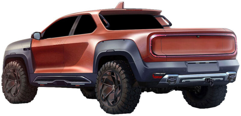The Latest Sany Electric Pickup Truck Isn’t Afraid Of Standing Out