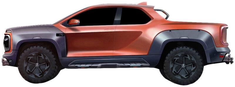 The Latest Sany Electric Pickup Truck Isn’t Afraid Of Standing Out