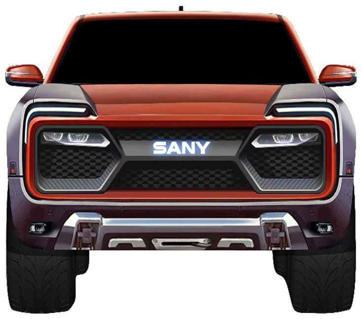 The Latest Sany Electric Pickup Truck Isn’t Afraid Of Standing Out