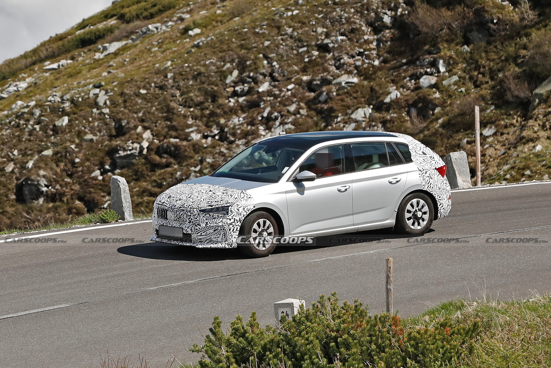 Skoda Scala Facelift Spied Again, Looking Like A Stretched Fabia