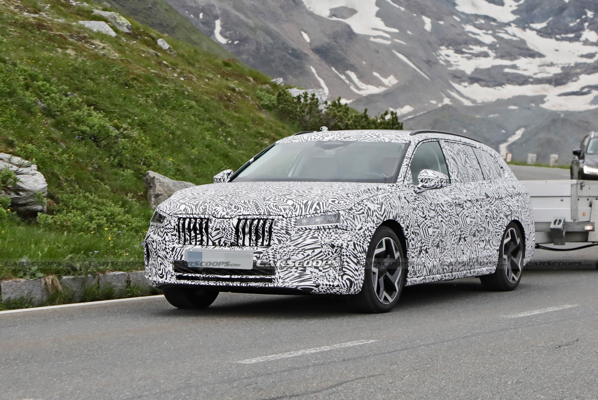 2023 Skoda Superb Combi Spied Wearing Final Production Body