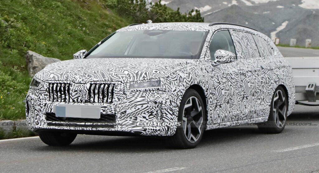 2023 Skoda Superb Combi Spied Wearing Final Production Body