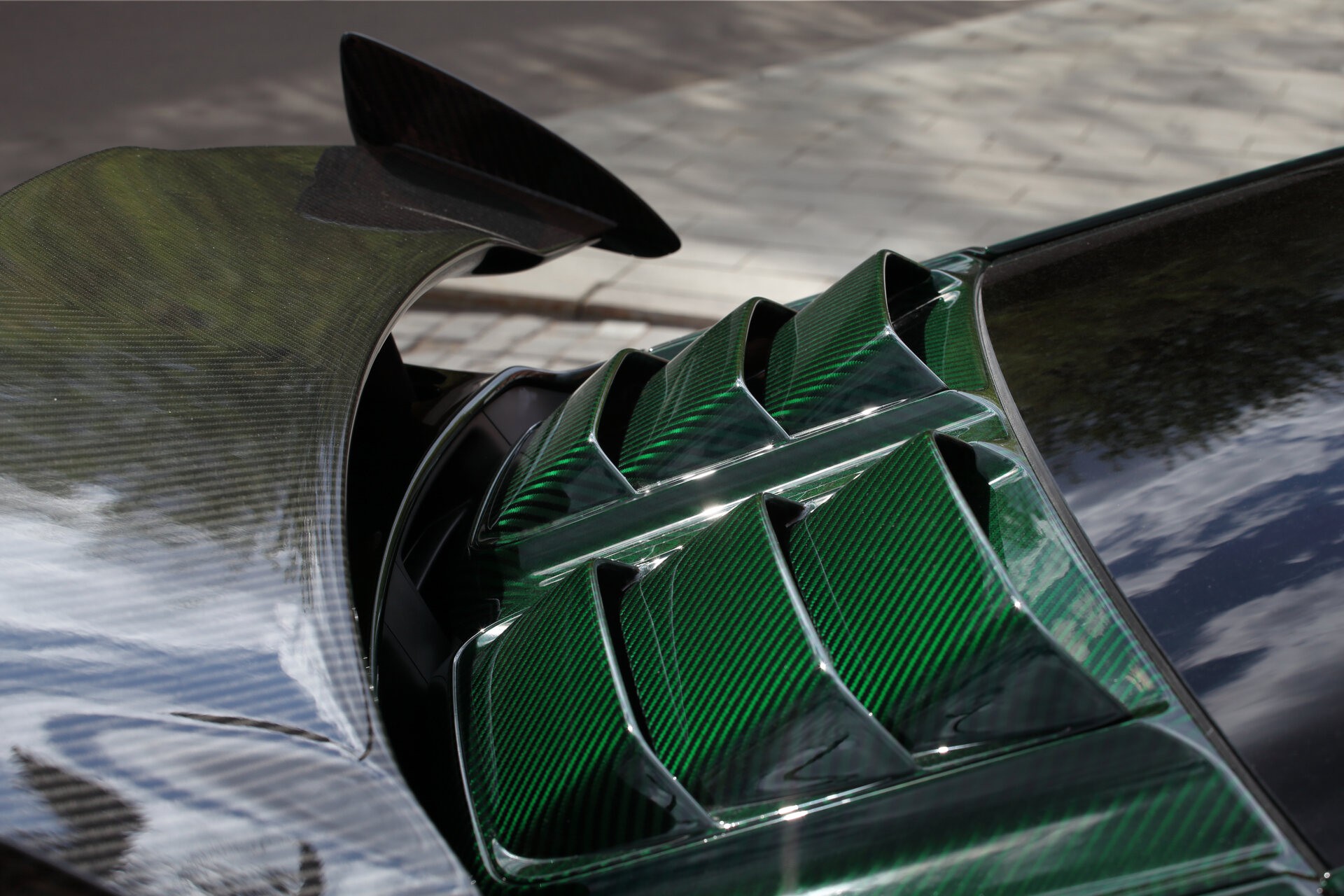 This Porsche 911 Turbo S From TopCar Is Wearing Nothing But Green Carbon Fiber