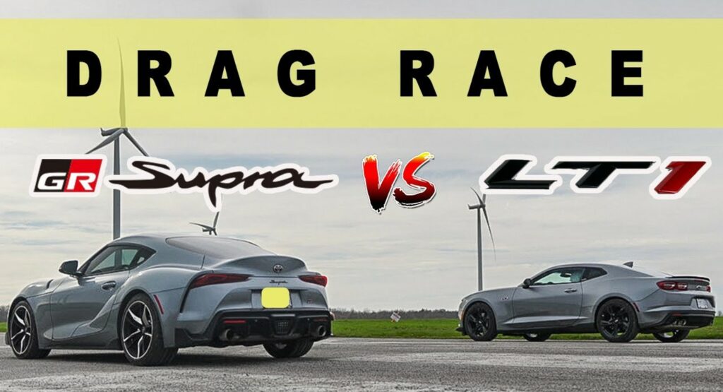  Chevy Camaro LT1 Vs Toyota Supra GR 3.0 Drag Race Has One Clear Winner