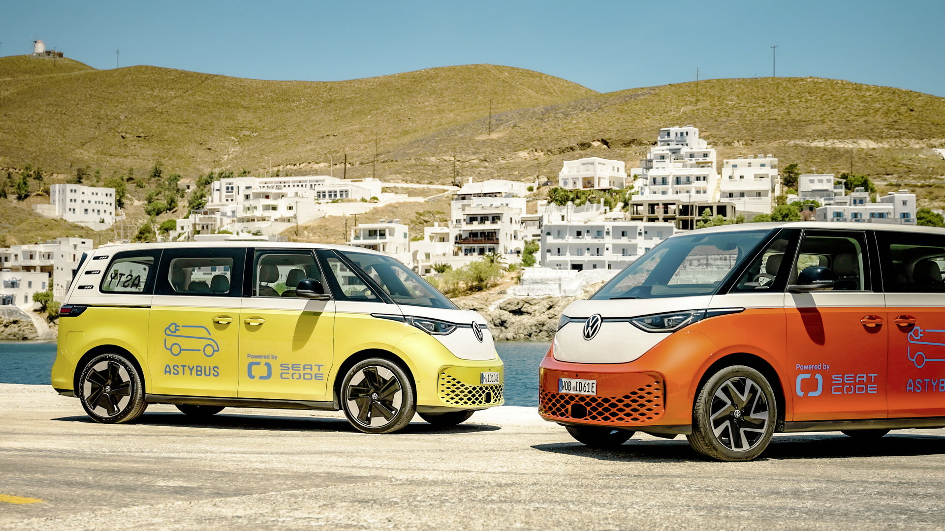 Ταυτότητα VW.  Η Buzz Astypalea εντάσσεται στο Grease Sharing Project στο ελληνικό νησί