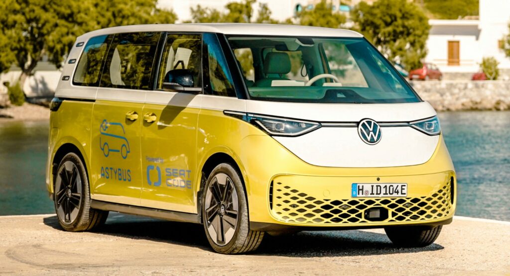  VW ID. Buzz Joins Ridesharing Program In The Greek Island Of Astypalea