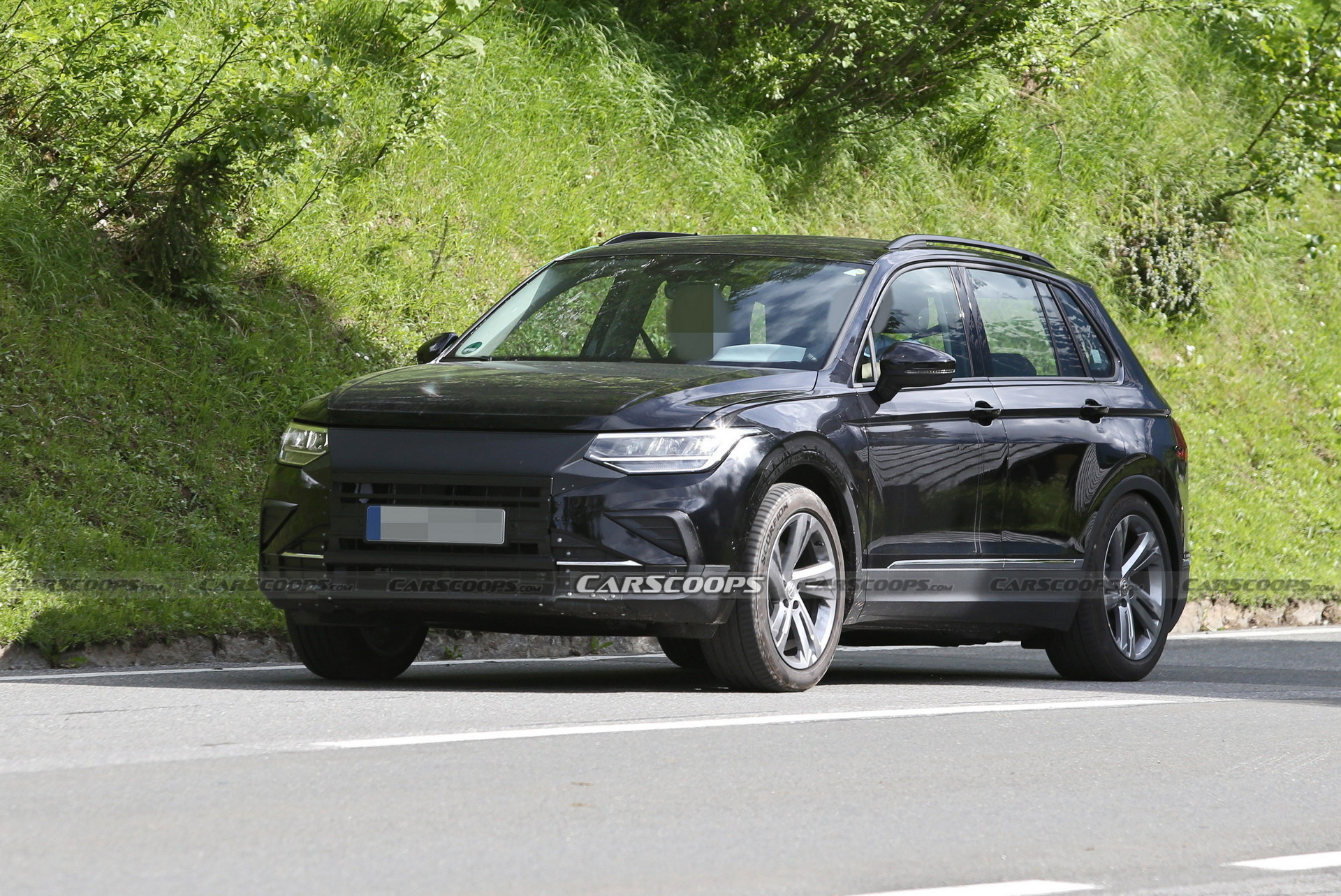 VW Tiguan EV Mules Spied In Current Model’s Clothing With Covered Grilles