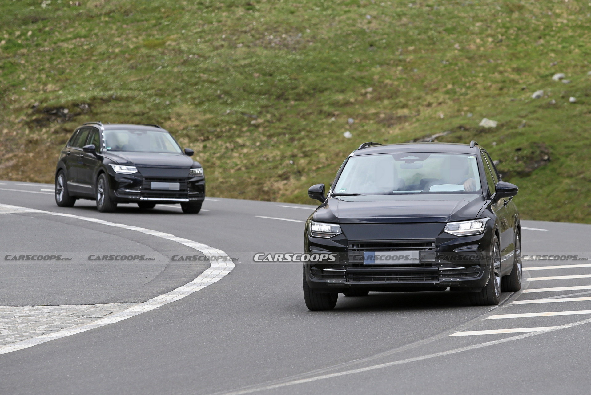 VW Tiguan EV Mules Spied In Current Model’s Clothing With Covered Grilles