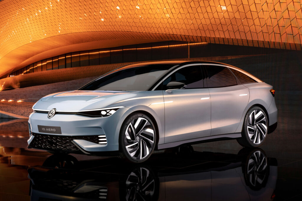 2023 Volkswagen ID. Aero Luxury Electric Sedan Concept Is VW’s Tesla