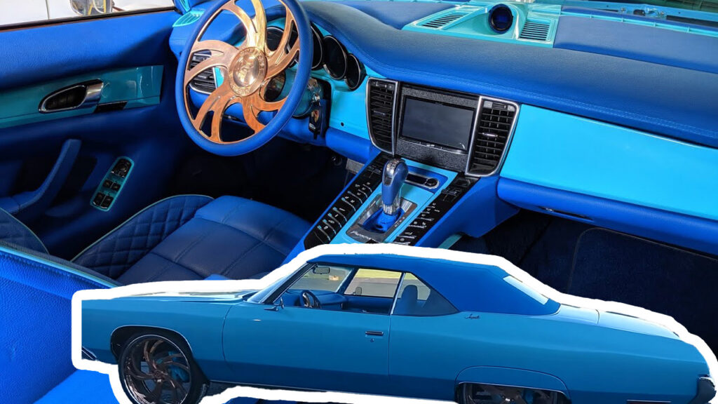  Check Out This ’72 Donk Chevy Impala With A Porsche Panamera Cabin Swap