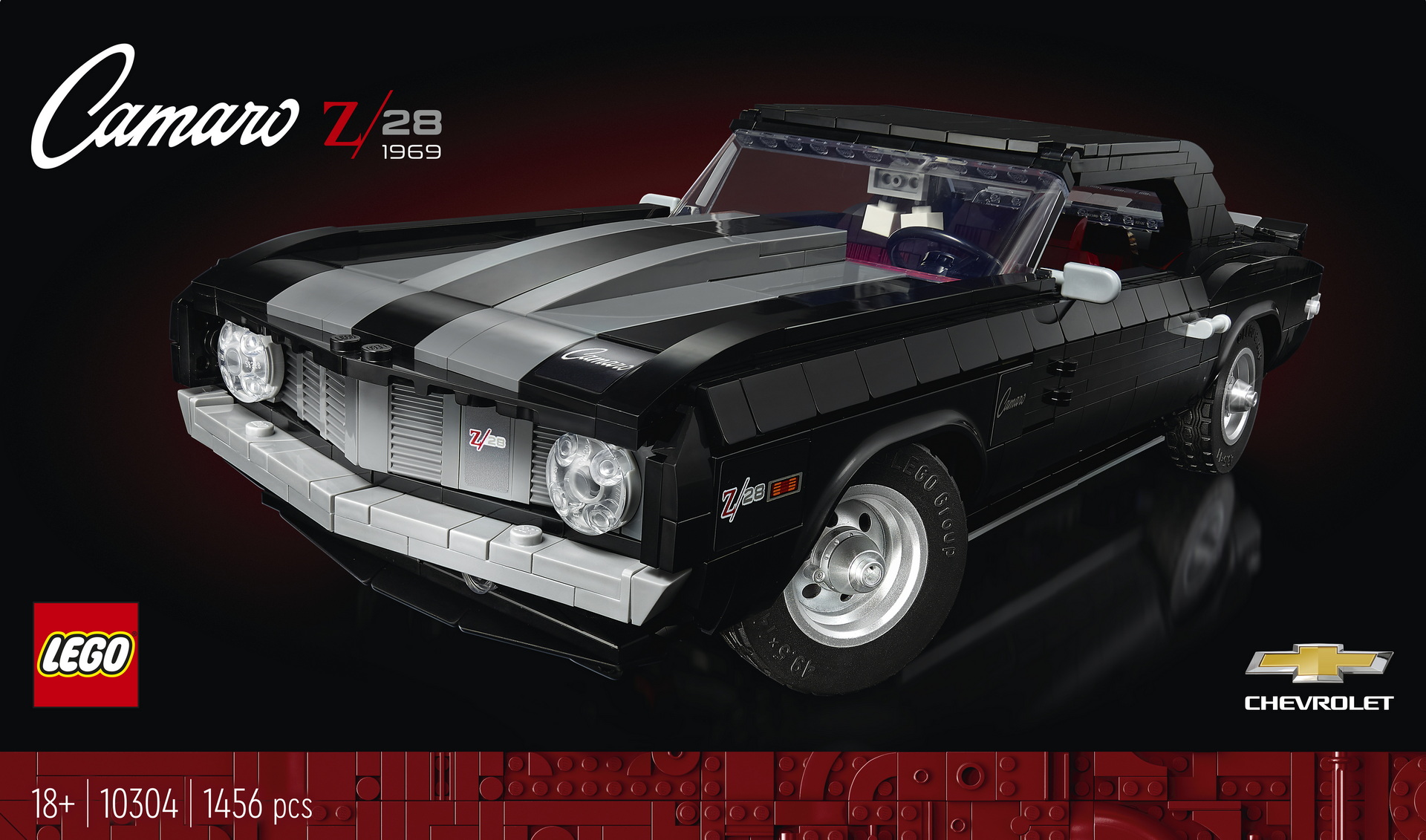 LEGO Unveils New 1,400-Piece 1969 Chevrolet Camaro Z28 Kit