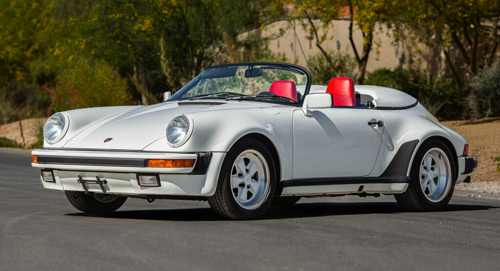  1989 Porsche 911 Speedster Has The Colors Of The American Flag