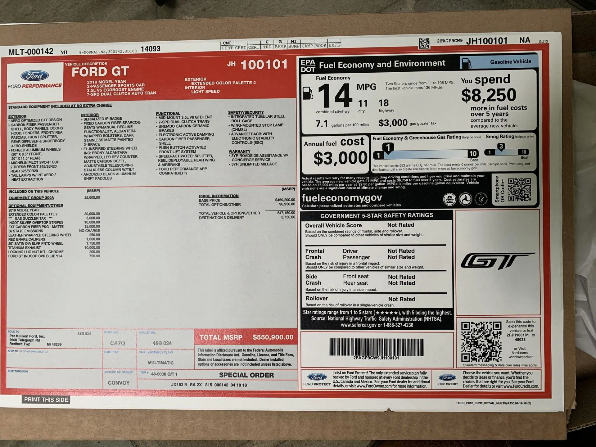 Skip The Application Process And Buy This Delivery-Mileage Ford GT Instead