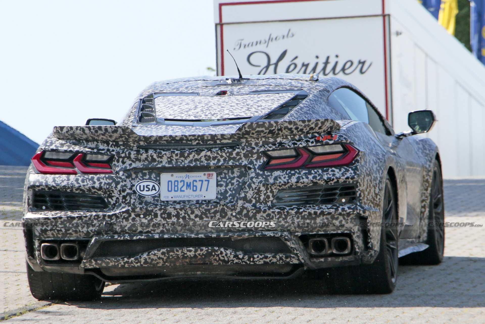 Trio Of Corvette C8s Spied At Nürburgring Suspected Of Being E-Rays