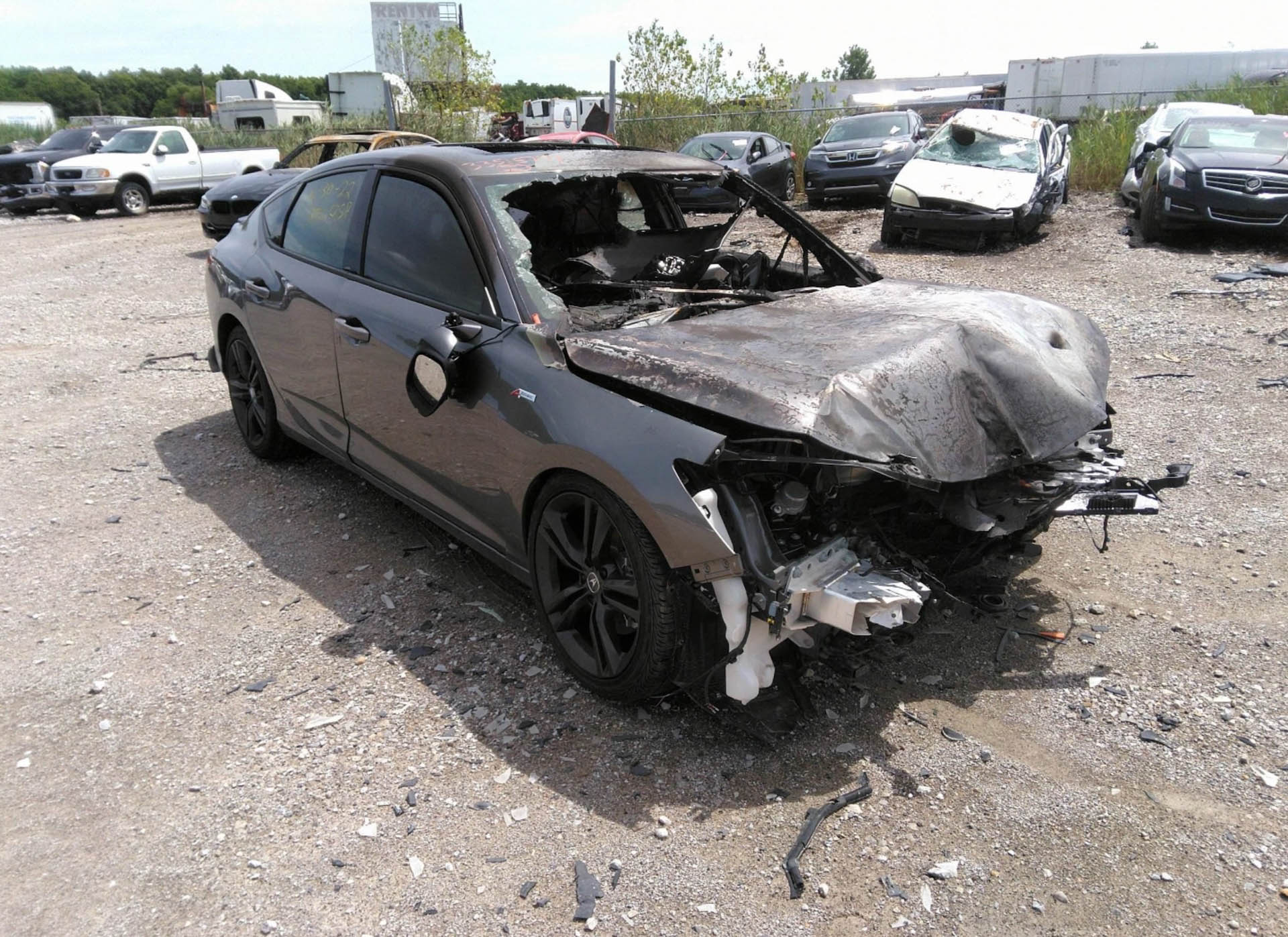 These Are (Likely) The First Crashed 2023 Acura Integras
