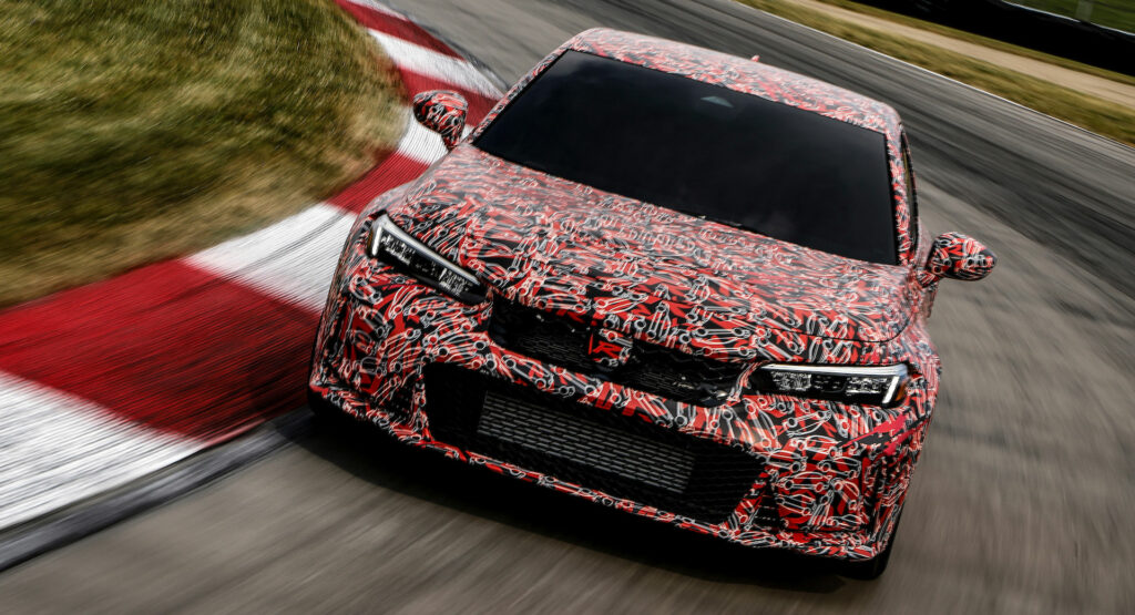  2023 Honda Civic Type R Prototype Tackles Mid-Ohio, Production Model Arrives Later This Year