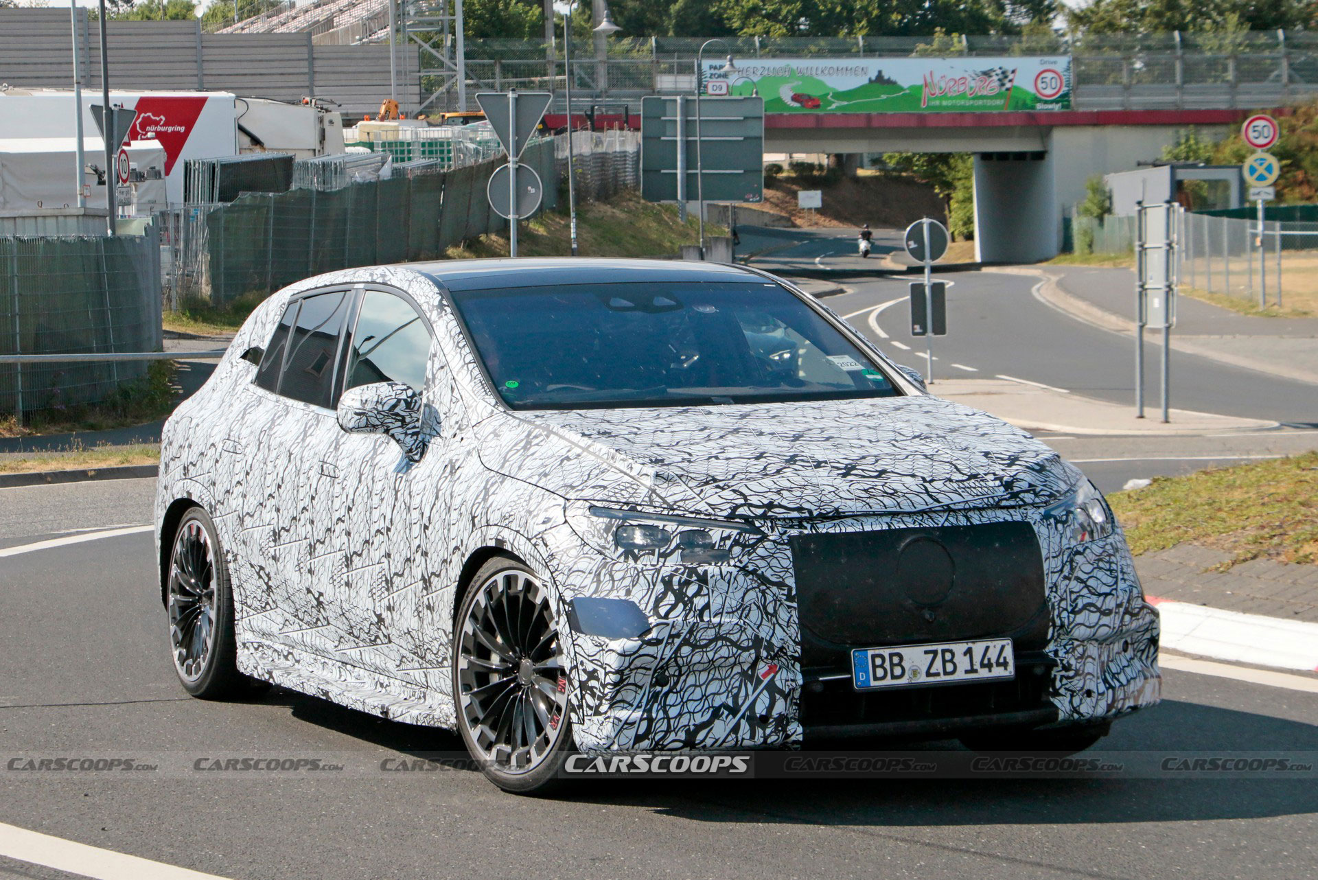 2023 Mercedes-AMG EQE SUV 53 Spied As A 678 HP Electric Jelly Bean