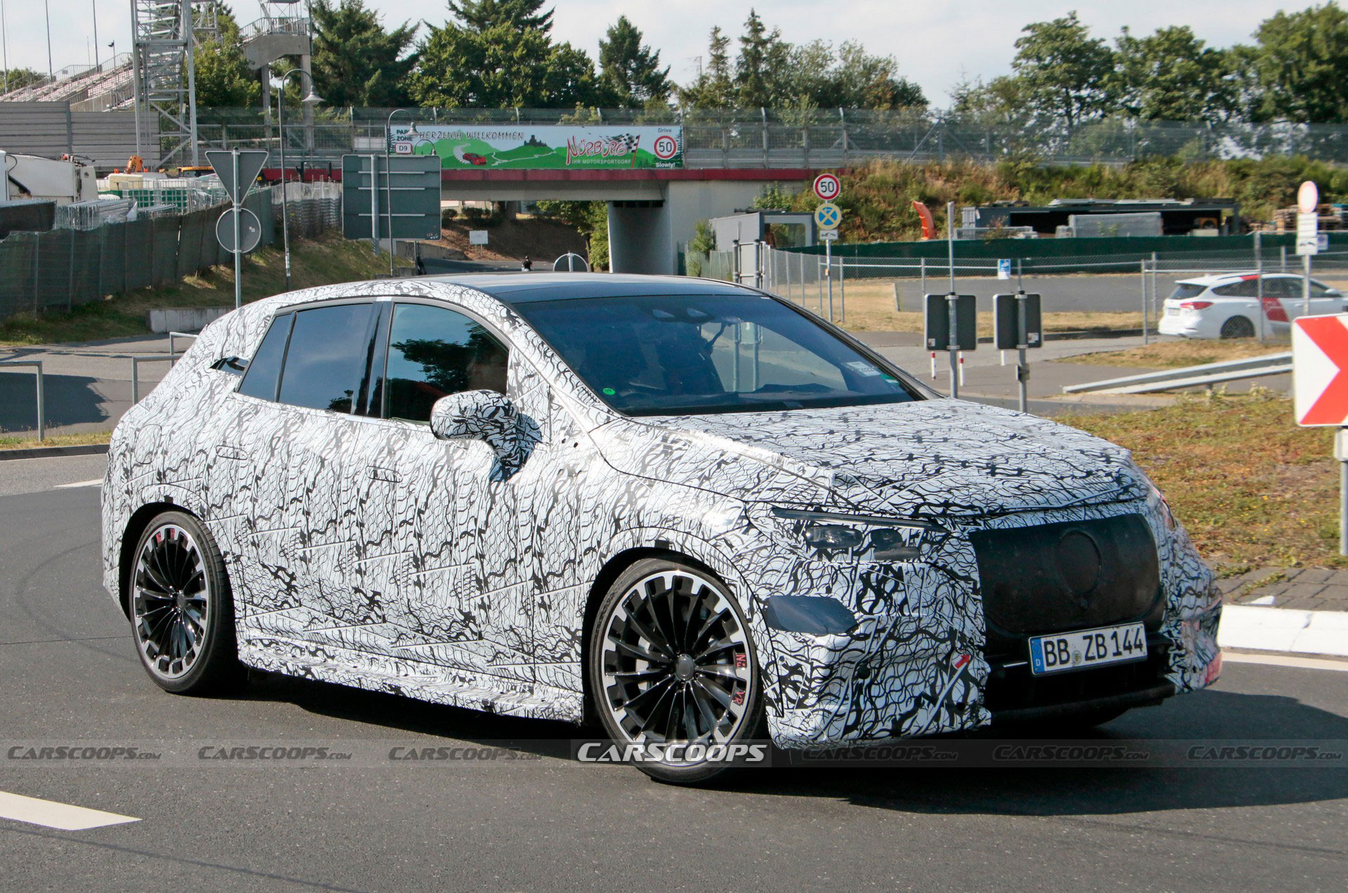 2023 Mercedes-AMG EQE SUV 53 Spied As A 678 HP Electric Jelly Bean