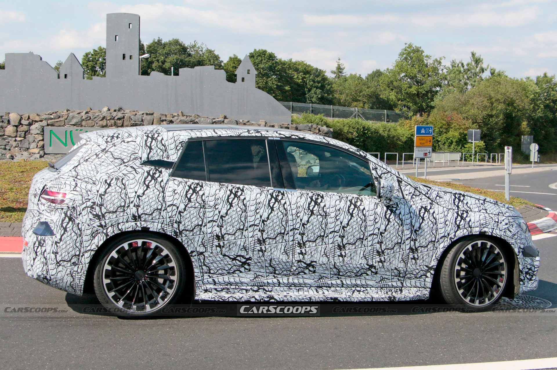 2023 Mercedes-AMG EQE SUV 53 Spied As A 678 HP Electric Jelly Bean