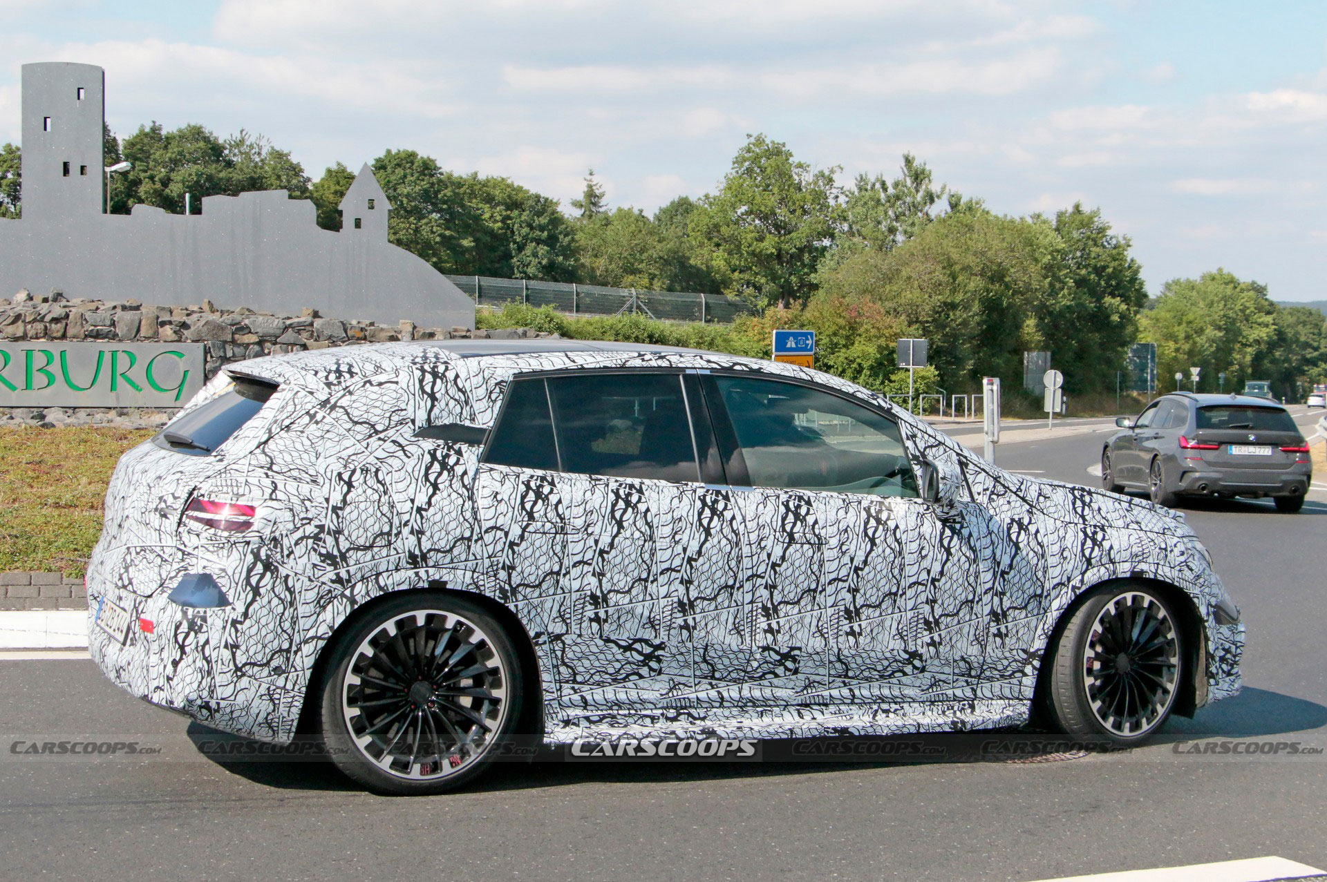 2023 Mercedes-AMG EQE SUV 53 Spied As A 678 HP Electric Jelly Bean