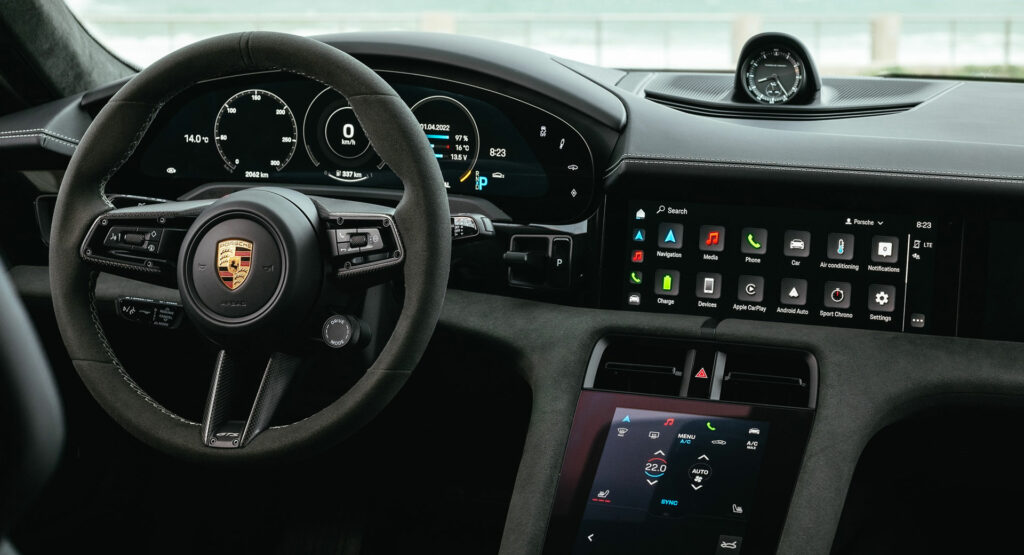  2023 Porsche Taycan Arrives With Updated User Interface, Spotify Integration And Wireless Android Auto