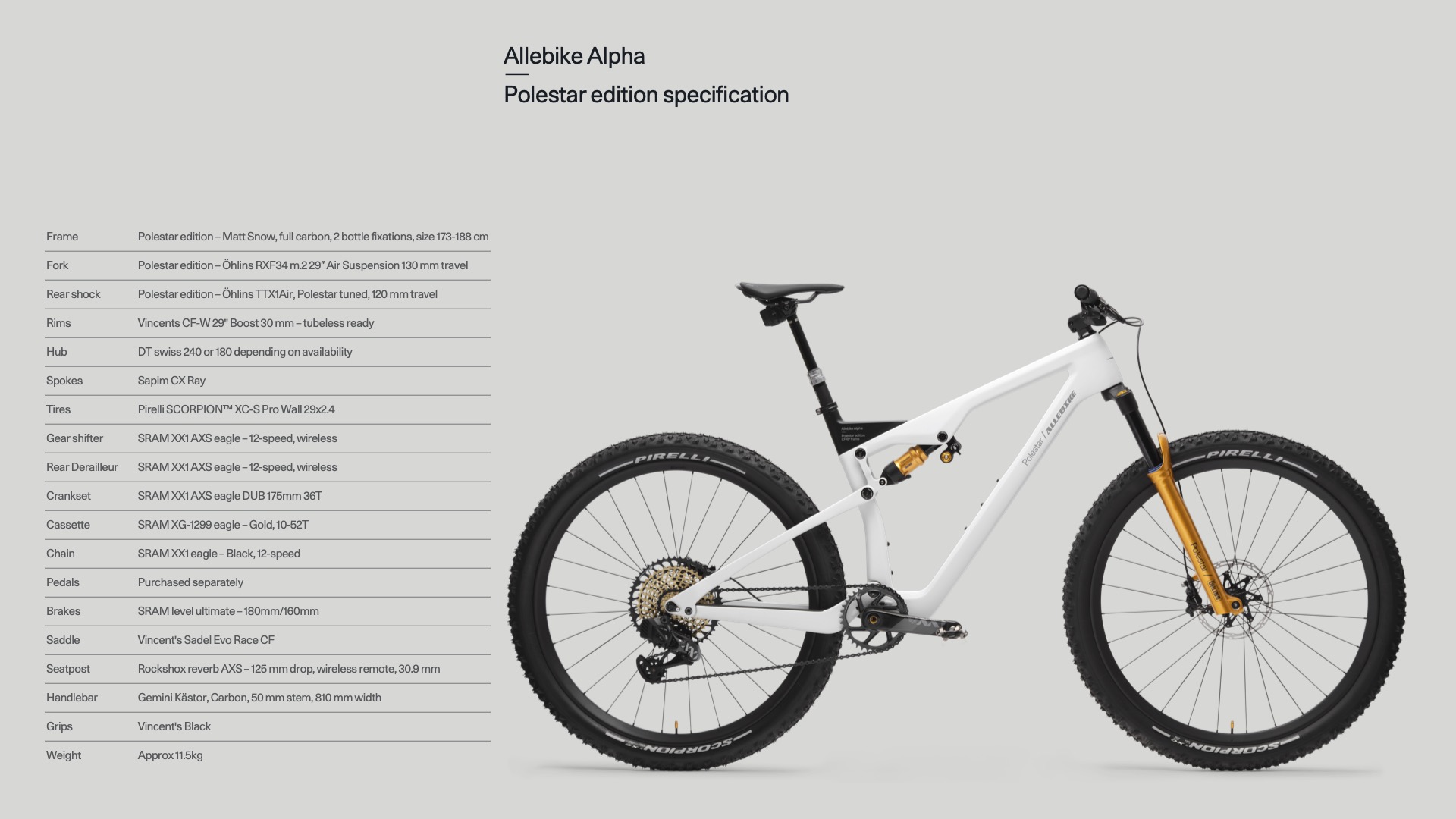 Polestar And Allebike Collaborate On Full Squish High-End Mountain Bike